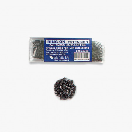 Aluminium Rings Kit - Dark Coffee - 200 pcs