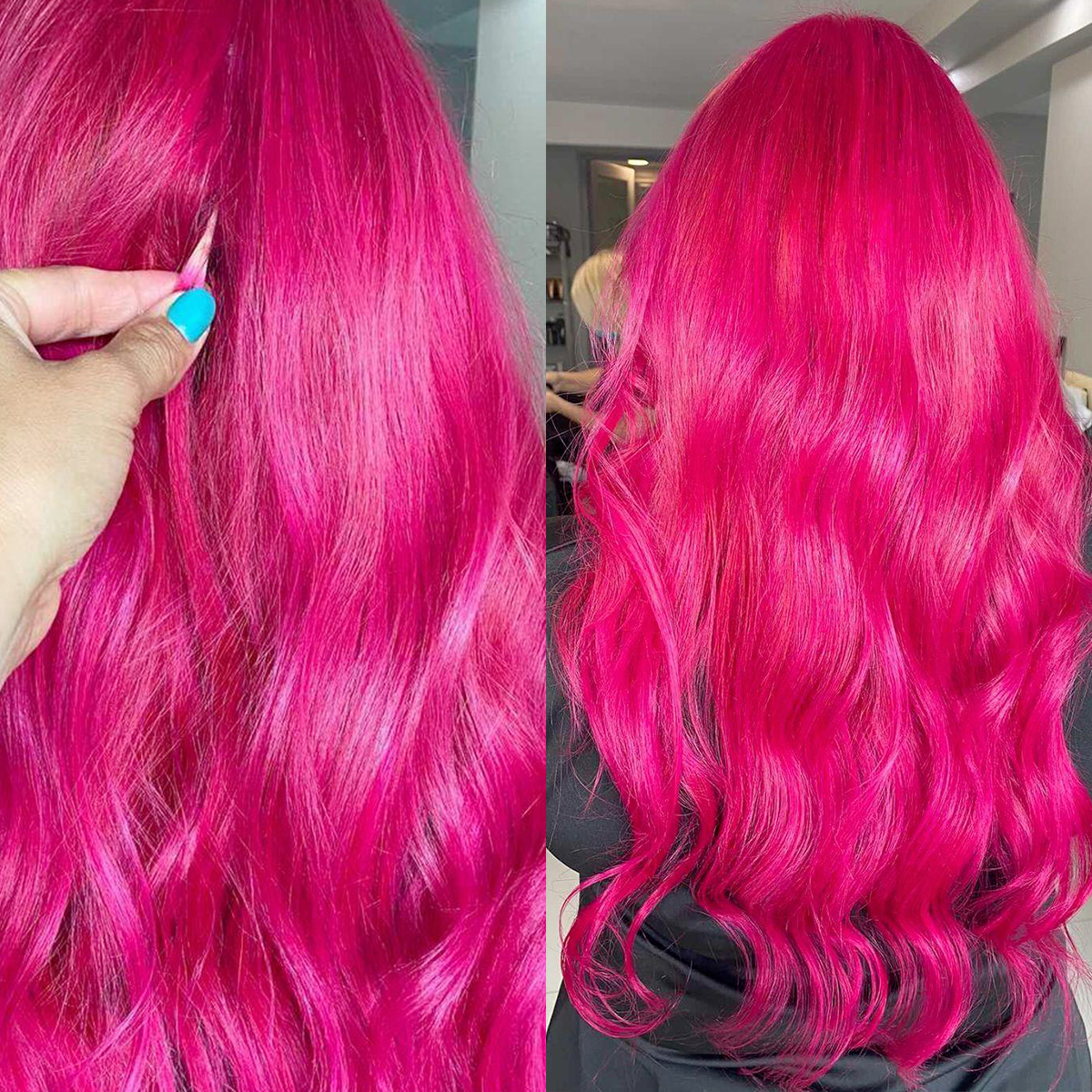 Pink hair extensions: ombre trend, mermaid color, pastel and light Pink hair extensions: ombre trend, mermaid color, pastel and light