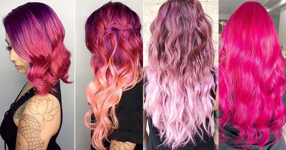 Rust Faderlig Legepladsudstyr Pink hair extensions: ombre trend, mermaid color, pastel and light