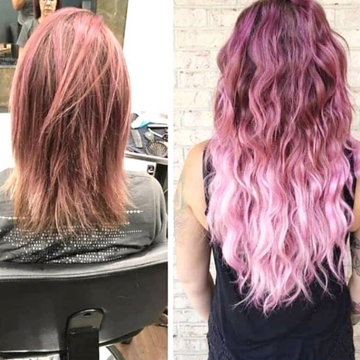 Rust Faderlig Legepladsudstyr Pink hair extensions: ombre trend, mermaid color, pastel and light